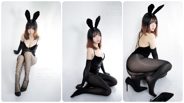 中國美女化身黑兔子的寫真集