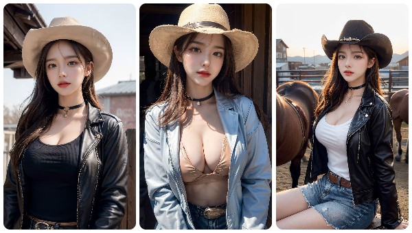 超級漂亮又酷帥的牛仔女孩