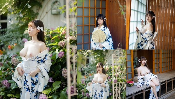 身著傳統服飾的美女情色寫真