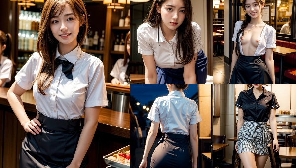穿著簡單卻美得驚人的女孩